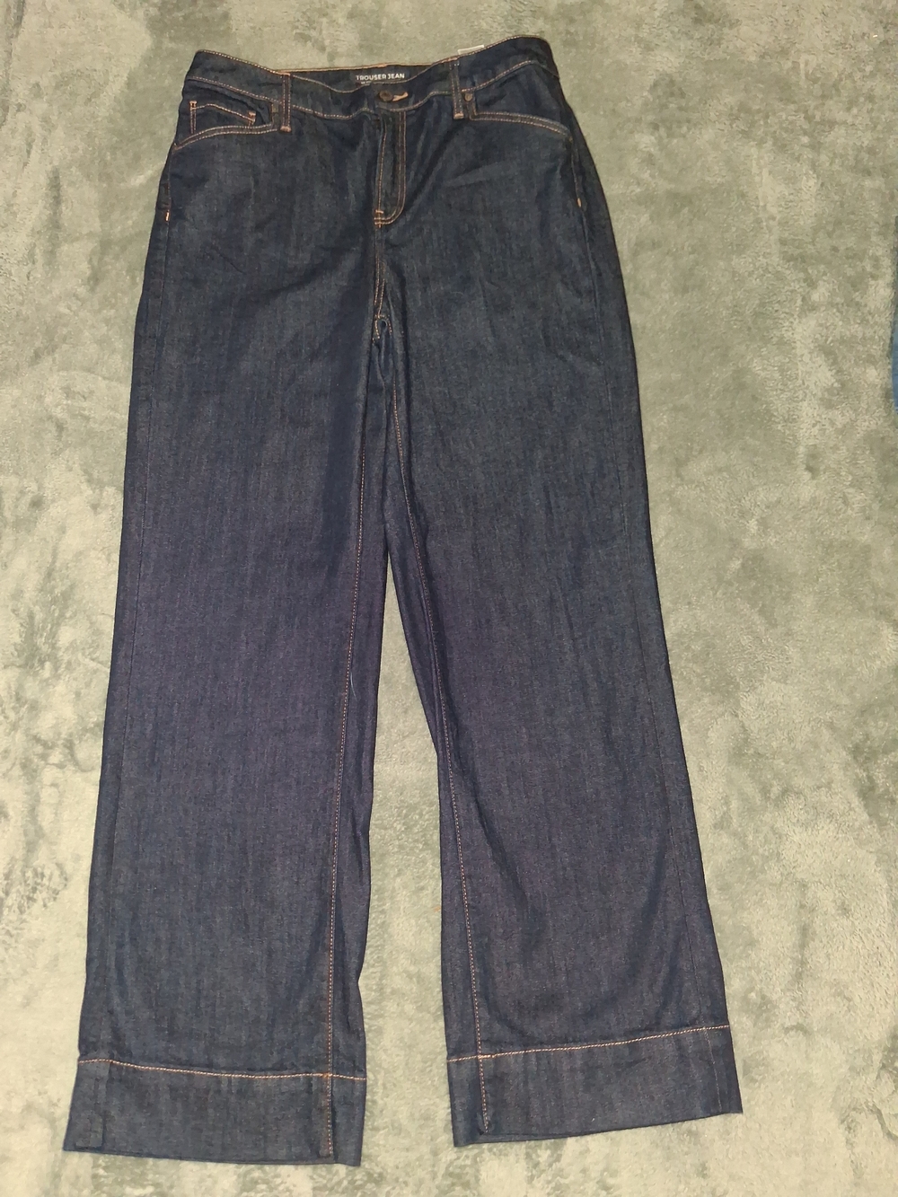 Chico's Womens Dark Indigo Jeans 10r Or 1.5 Wide Leg NWT - Picture 4 of 9